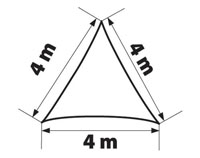 Vela ombreggiante, vari colori, varie misure